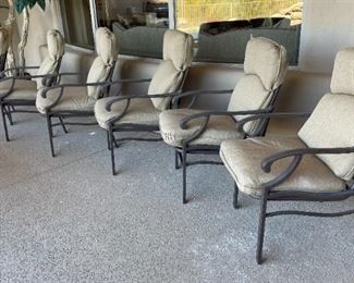 7pc Malin Mosaic Tile Top Patio Table & Chairs	Table: 28 x 42 x 84in	HxWxD
