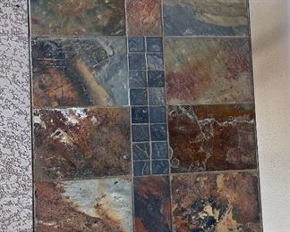 Slate Top Outdoor end table	22 x 22 x 27.5in	HxWxD

