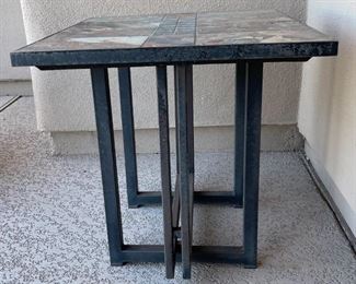 Slate Top Outdoor end table	22 x 22 x 27.5in	HxWxD

