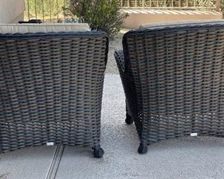 2pc All Weather Wicker Patio Chairs	34 x 35 x 34in	HxWxD
