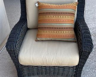 2pc All Weather Wicker Patio Chairs	34 x 35 x 34in	HxWxD
