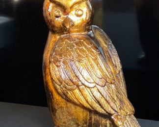 Gold Owl Decor Resin	13 x 7 x 8in	HxWxD
