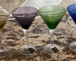 Breeze Circleware Cordial Set Martini Glasses & Decanter		
