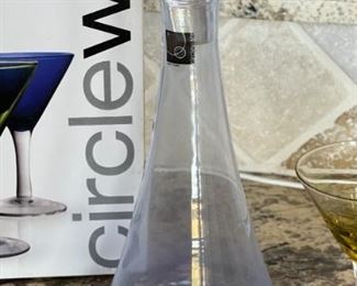 Breeze Circleware Cordial Set Martini Glasses & Decanter		
