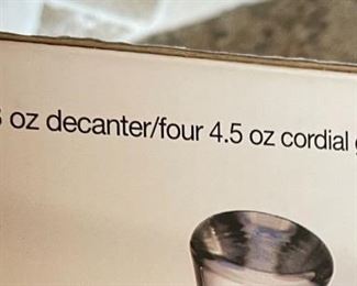 Breeze Circleware Cordial Set Martini Glasses & Decanter		
