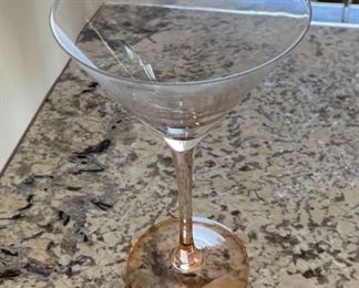 6pc Colored Martini Glasses		
