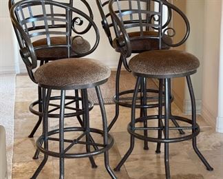 4pc Bar Stools Counter Height Chairs	43 x 23 x 23  30in Seat	
