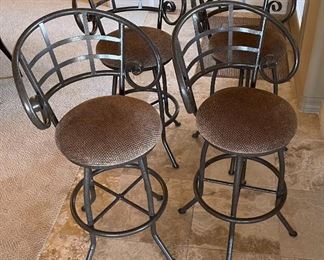 4pc Bar Stools Counter Height Chairs	43 x 23 x 23  30in Seat	
