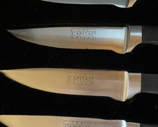 The Capital Grille Steak Knife Set 4 Knives Wood	10in long	
