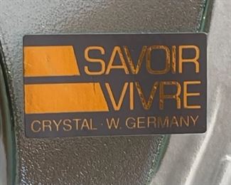 Savoir Vivre Walther Glass Artesia Nouveau Crystal bowl	7.5dia	
