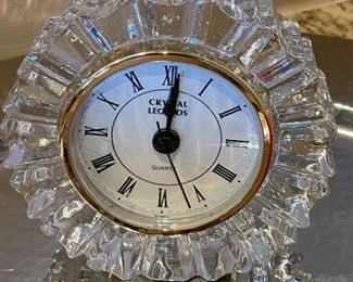 Godinger Crystal Legends Clock	4 inches high	
