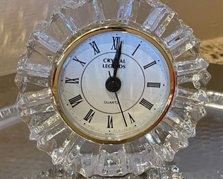 Godinger Crystal Legends Clock	4 inches high	
