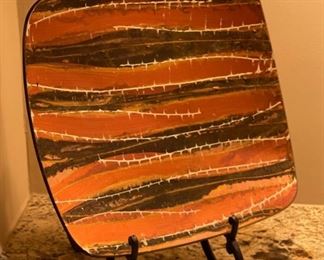 Art Glass Platter	12 x 12in	
