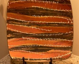 Art Glass Platter	12 x 12in	
