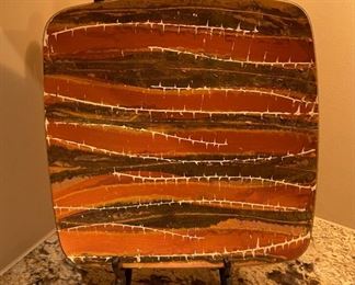 Art Glass Platter	12 x 12in	
