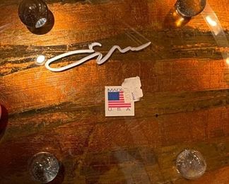 Art Glass Platter	12 x 12in	
