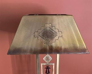 Copper Southwest table lamp	27 x 17.5 x 11.5in D	HxWxD
