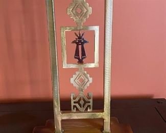 Copper Southwest table lamp	27 x 17.5 x 11.5in D	HxWxD
