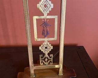 Copper Southwest table lamp	27 x 17.5 x 11.5in D	HxWxD
