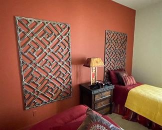 #1 Wall decor Trellis Headboard	67. 5 x 40.5x 1in D	HxWxD
