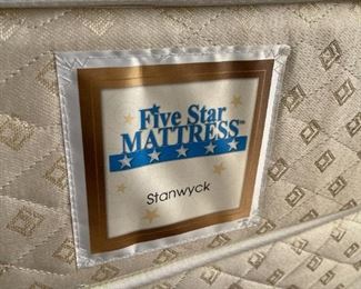 #2Twin Bed Stanwyck Five star Mattress  with Frame & Boxspring	24x39x73.5in	HxWxD
