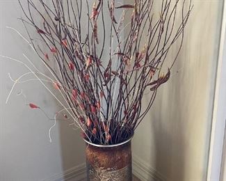 3pc Decorative Vases Decor	Largest: 18in H x 10in Diameter	
