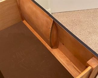 2pc Magnussen Fuqua Wood 2 Drawer Nightstand PAIR Contemporary Desert Modern Black Cherry	28x 28 x 18in	HxWxD
