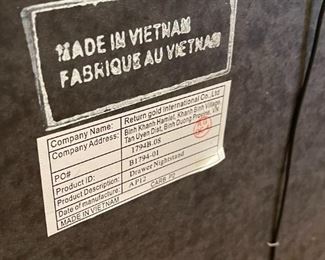 2pc Magnussen Fuqua Wood 2 Drawer Nightstand PAIR Contemporary Desert Modern Black Cherry	28x 28 x 18in	HxWxD
