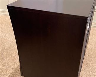 2pc Magnussen Fuqua Wood 2 Drawer Nightstand PAIR Contemporary Desert Modern Black Cherry	28x 28 x 18in	HxWxD
