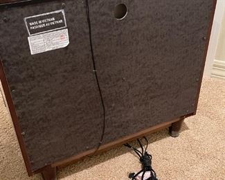 2pc Magnussen Fuqua Wood 2 Drawer Nightstand PAIR Contemporary Desert Modern Black Cherry	28x 28 x 18in	HxWxD
