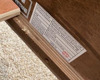 Queen Magnussen-Fuqua Contemporary Dark Wood  Panel Bed With Serta Perfect Sleeper Mattress Dark Cherry	Mattress: 79x60in <BR> Headboard: 63x56in	HxWxD
