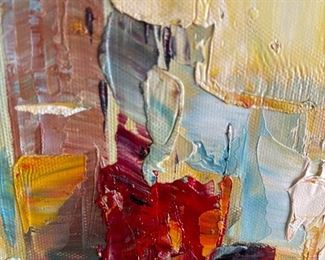 Abstract modern Harborview wall art	39 x 27	
