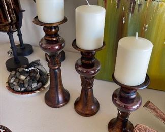 3pc Candle Graduated Stands	Set of 3	
