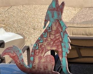 Howling Coyote Metal Art Singed Kyle 97	10.5in x 11in	
