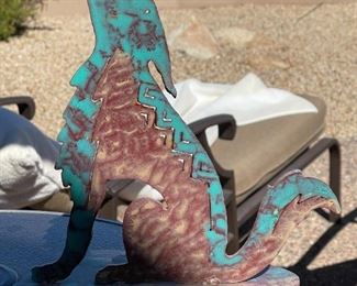 Howling Coyote Metal Art Singed Kyle 97	10.5in x 11in	
