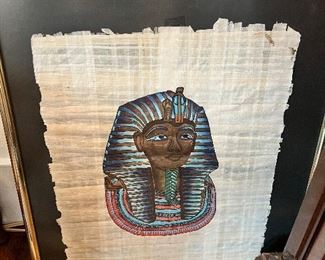 Papyrus Egyptian Art Piece (framed)