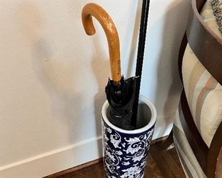 Floral ceramic Umbrella Stand