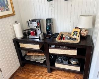 Coffee anyone. Perfect side table for any coffee break.