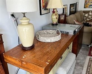 Antique fold out table.