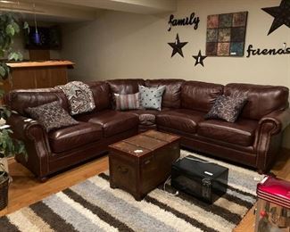 11 Leather sectional sofa