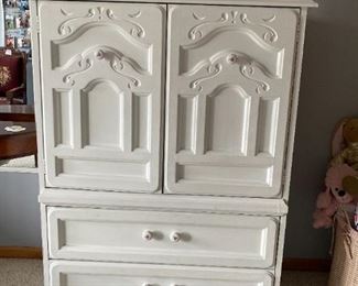 40 White Armoir Dresser