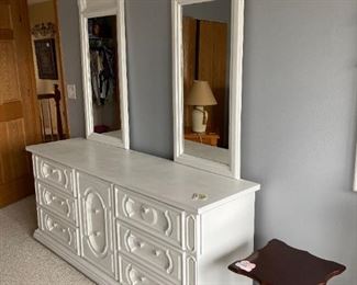 41 White Dresser with mirrors