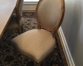 Side chair to table