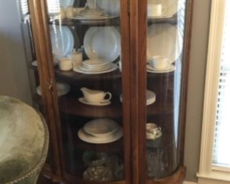 Vintage China cabinet - set of dishes is not for sale