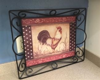 Large kitchen rooster picture