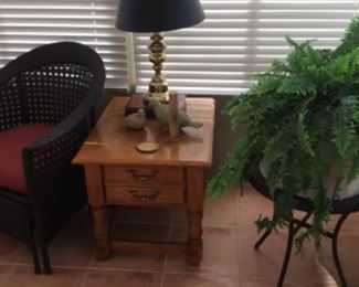 End table in sun room (2) matching