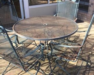 Patio table with 4 chairs