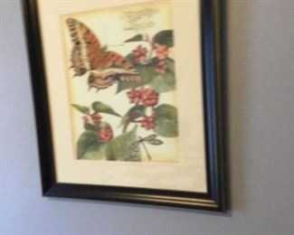 Framed glass picture