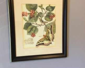 Framed glass picture