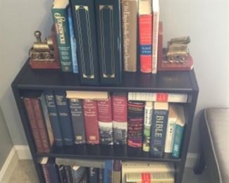 Small bookcase with books